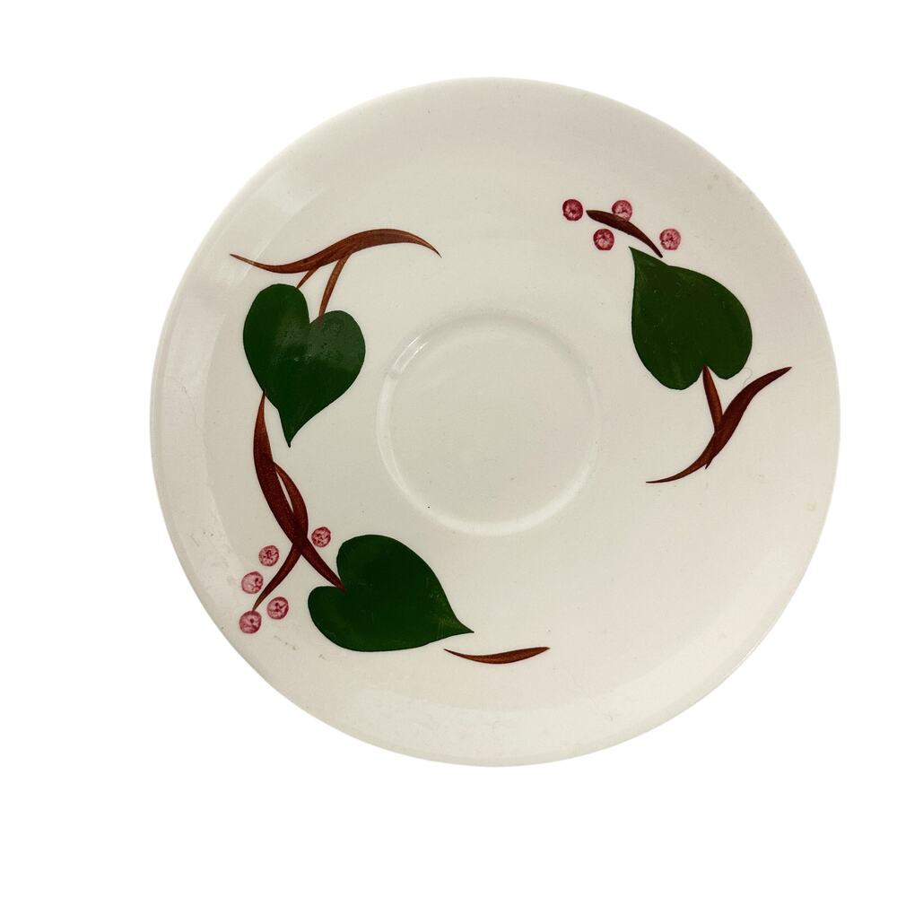 vintage Stanhome Ivy Saucer Plate by Blue Ridge Southern Pottery USA